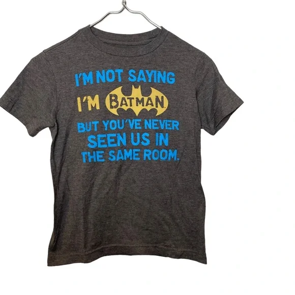 “I'm not Saying Im Batman” Youth Unisex T Shirt Small - Picture 1 of 6